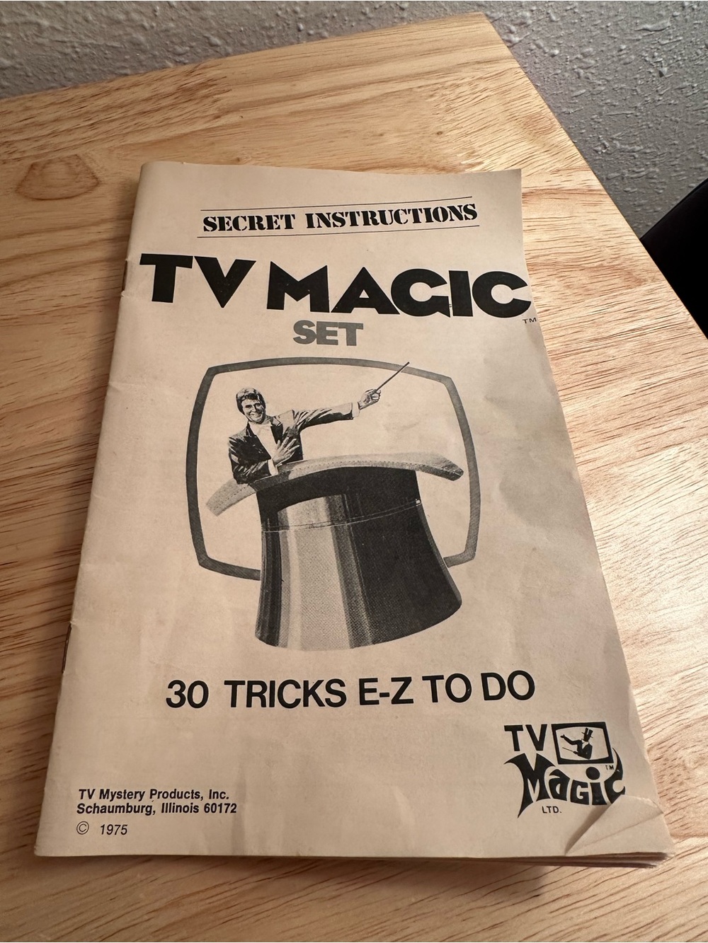 TV Magic Set Instruction Booklet - 1975